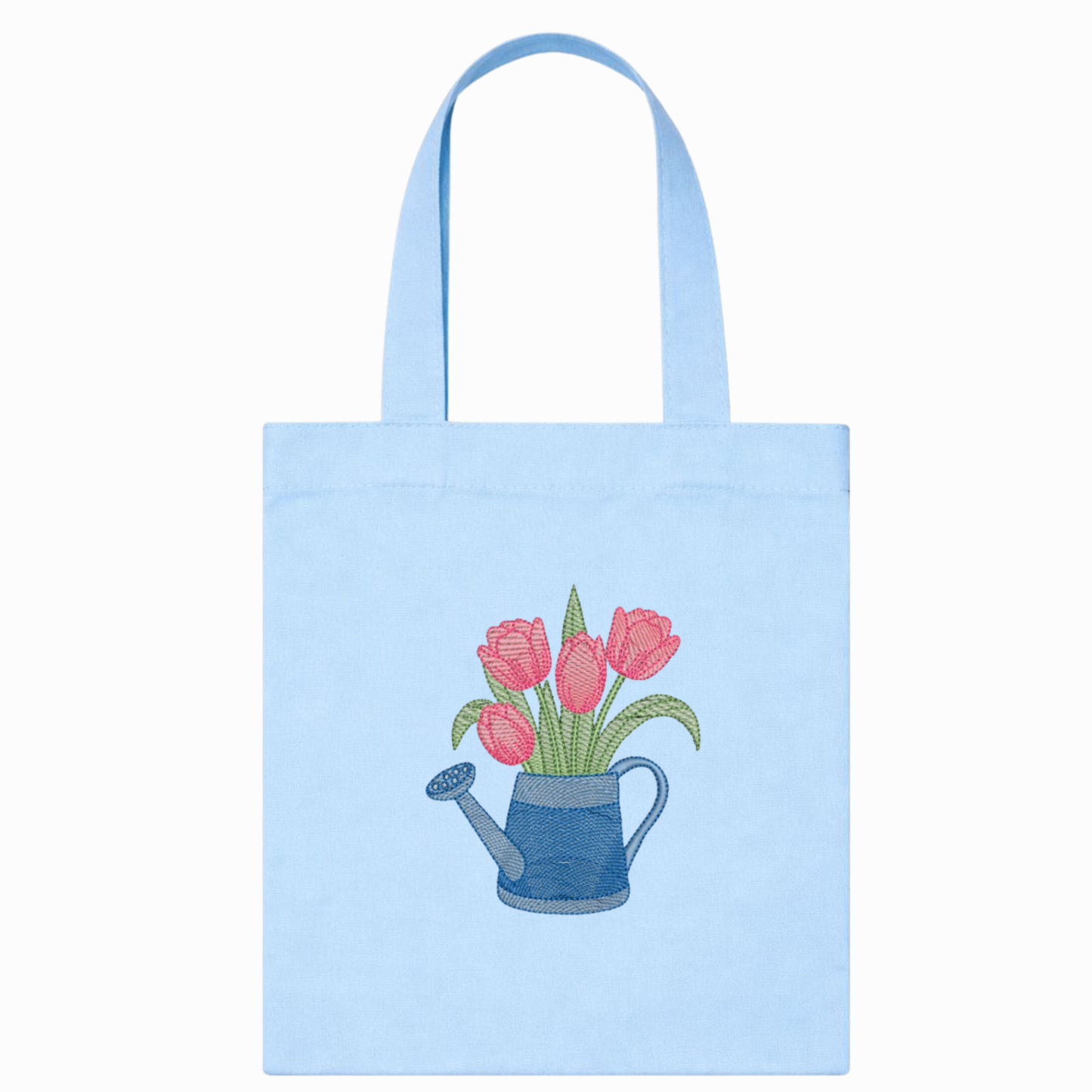 Canvas-Shopper mit Blumenstickerei – Tote Bag mit Gänseblümchen, handgefertigt in Italien