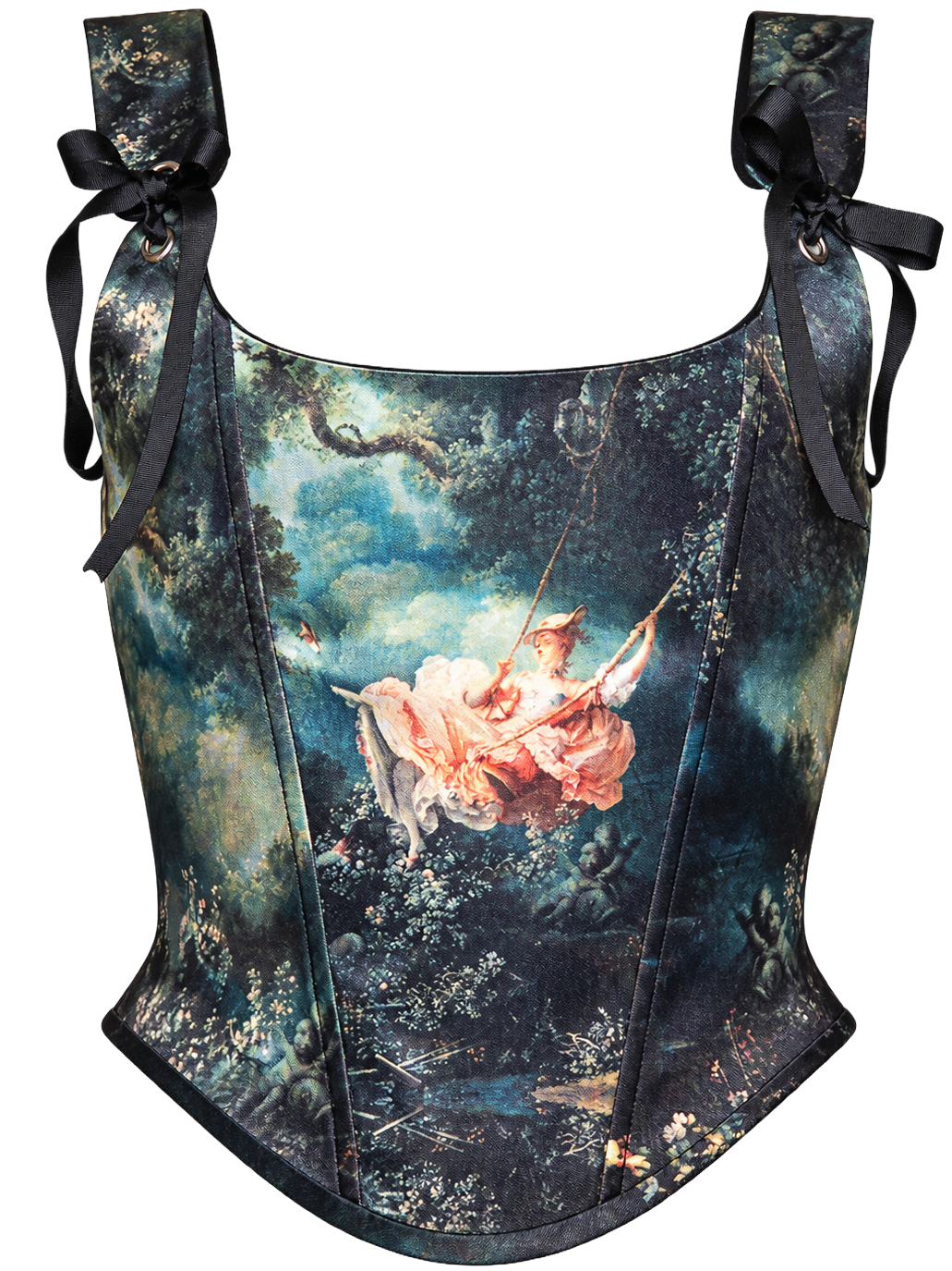 Fragonard The Swing Art Corset Top