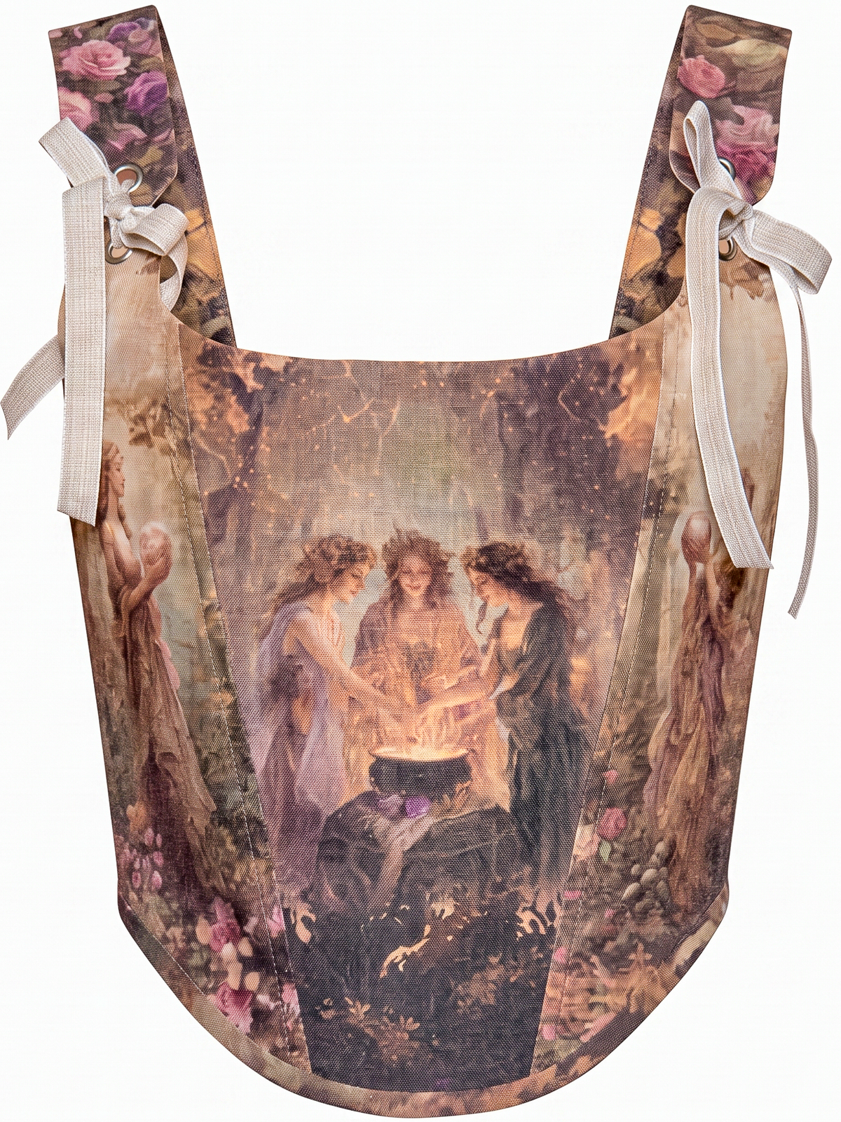 Enchanted Three Fairies Linen Corset