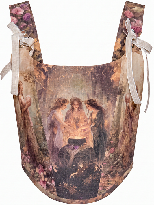 Enchanted Three Fairies Linen Corset