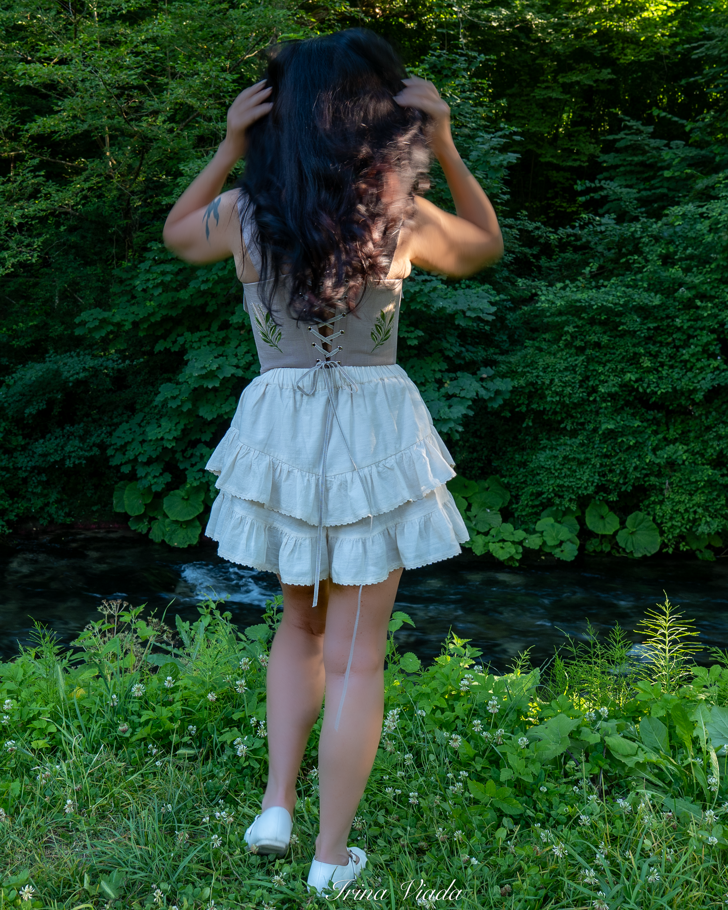 Corset Top Grey