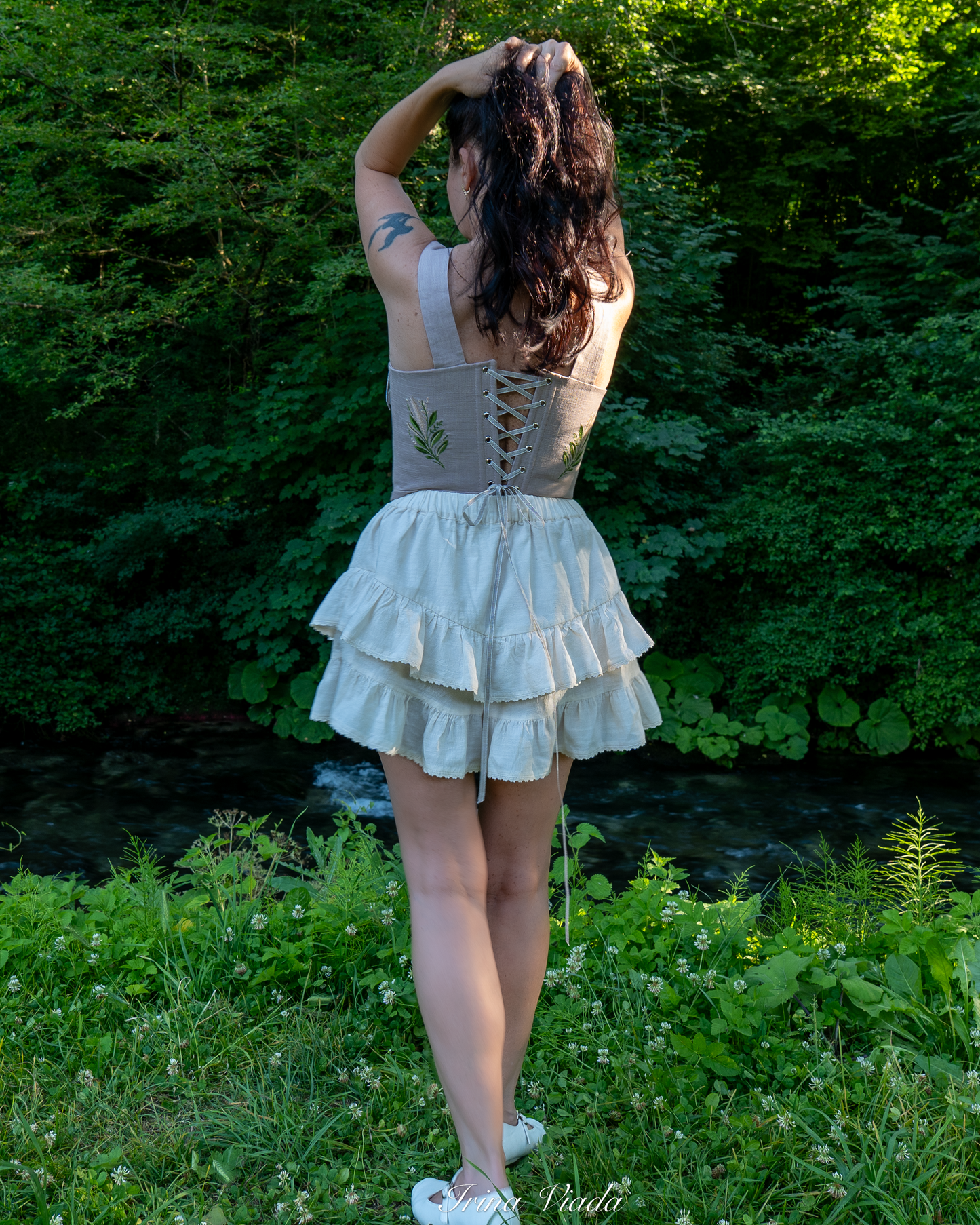Corset Top Grey