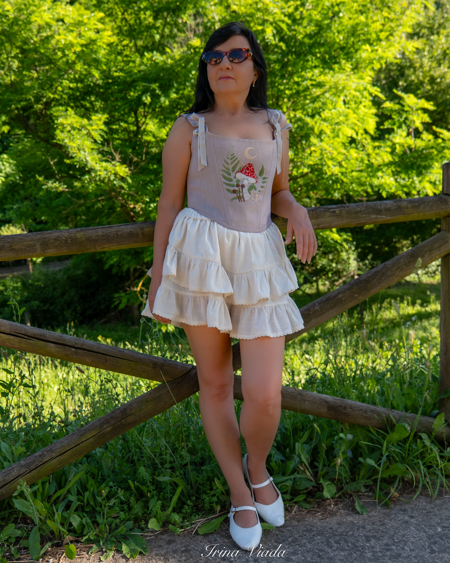 Corset Top Grey