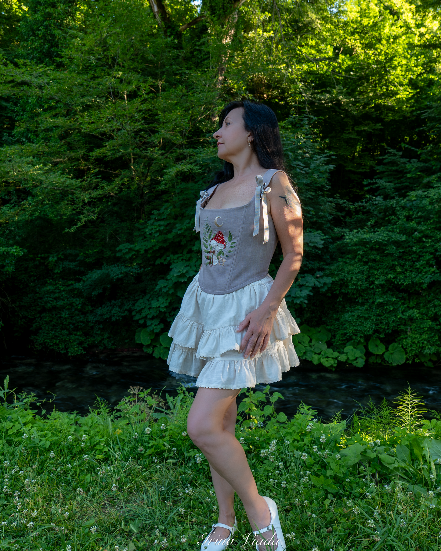 Corset Top Grey