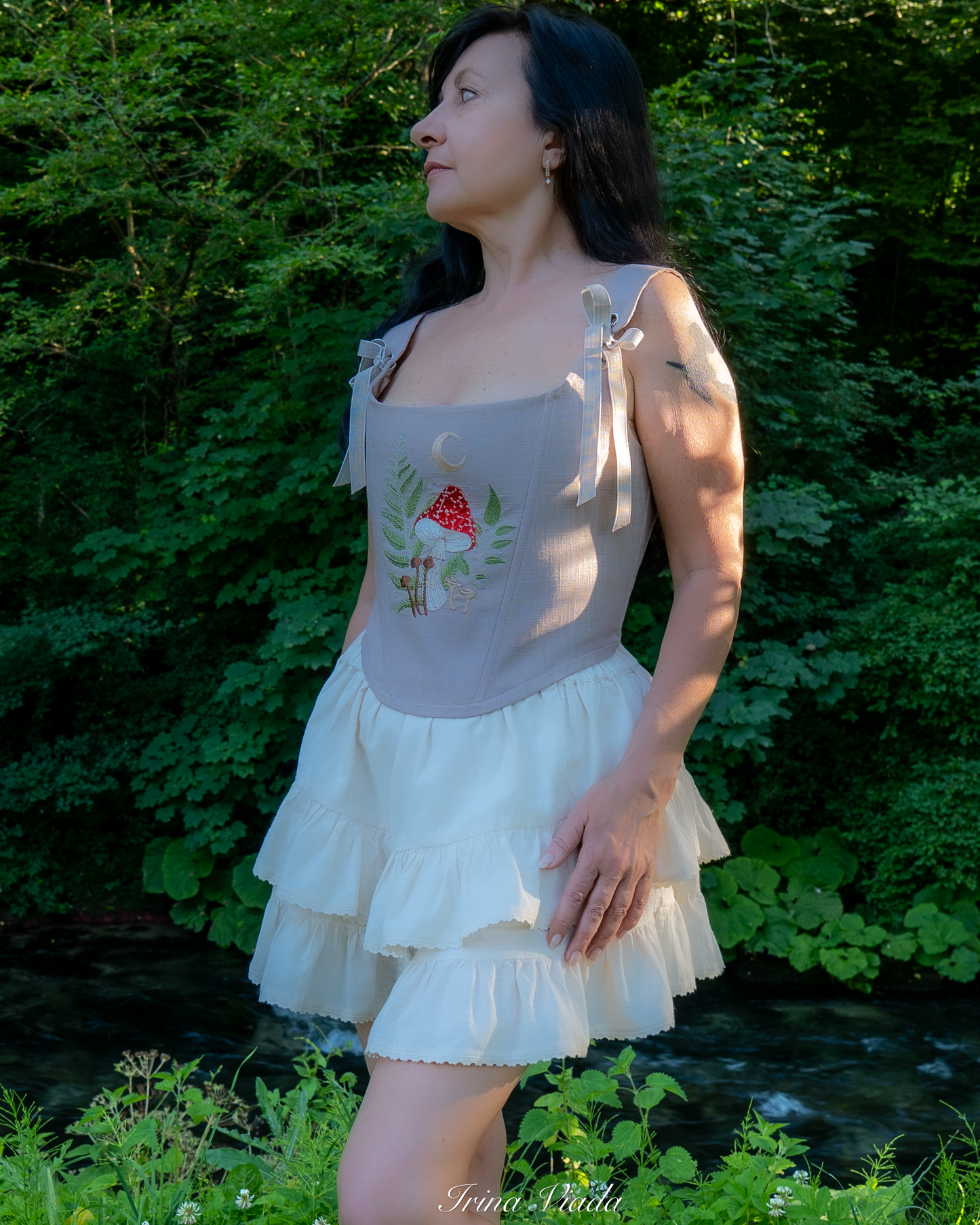 Corset Top Grey