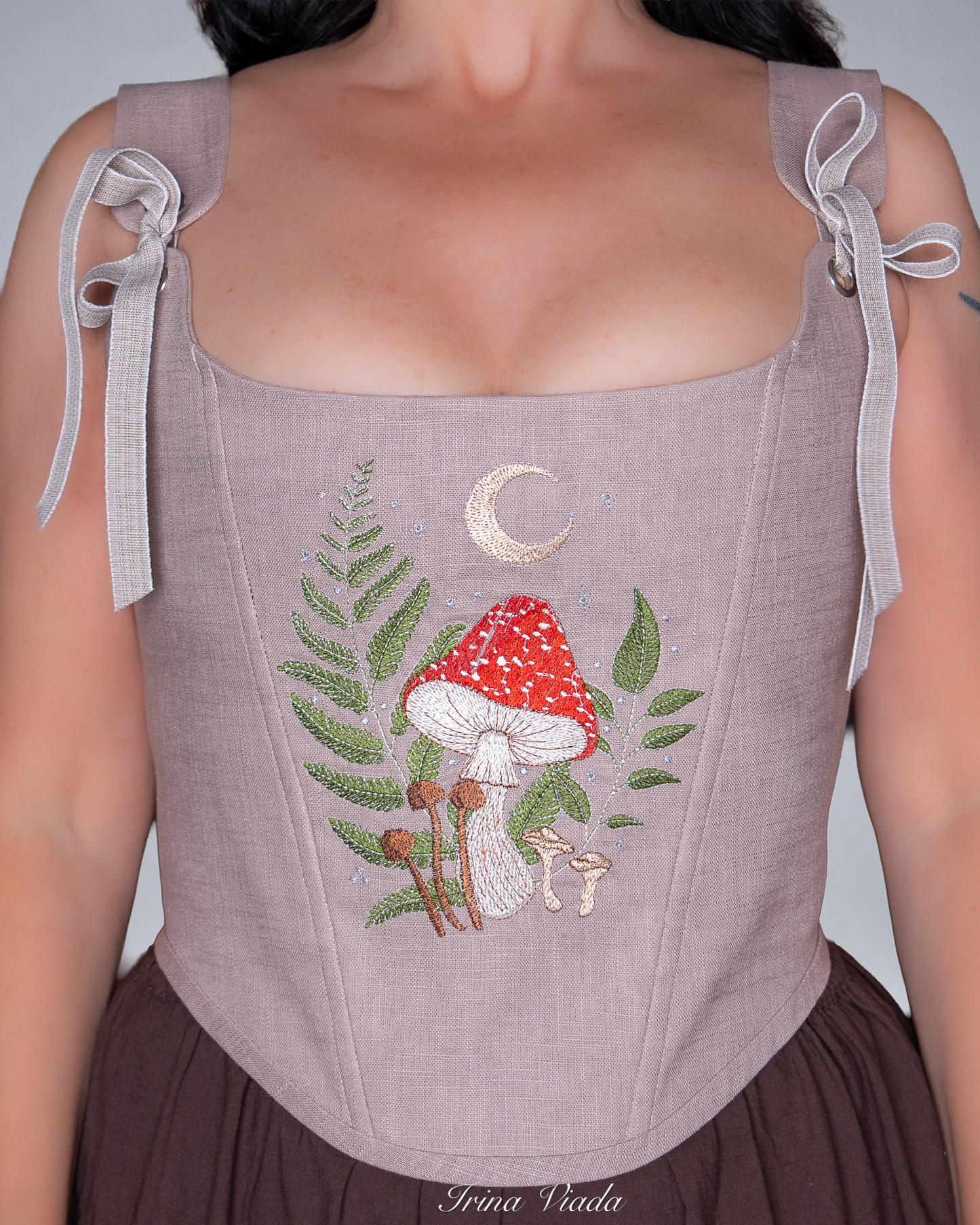 Corset Top Grey