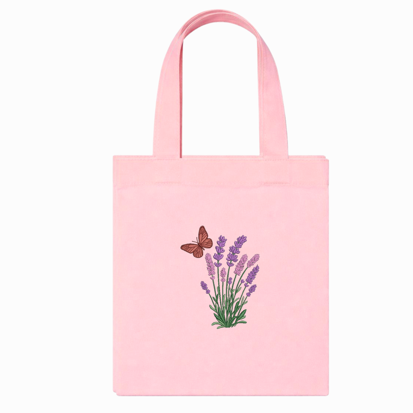Canvas shopper bag with floral embroidery – Daisy tote bag, handmade in Italy